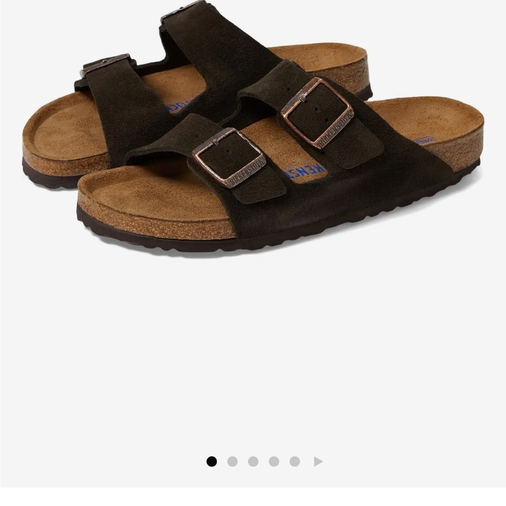 Birkenstock Dark Brown Suede Sandals